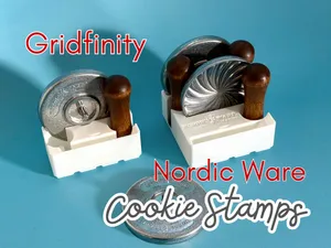 Nordic Ware cookie stamp Gridfinity storage
