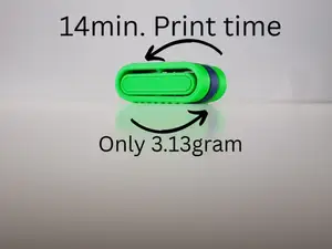 Air Loop mini fidget/14min. Print/Only 3.13gram
