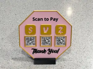 Customizable QR Payment Sign