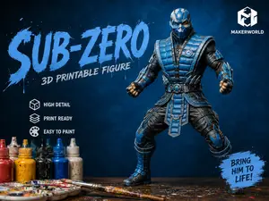 Sub-Zero Inspired Warrior Figure | MK Fan Art 