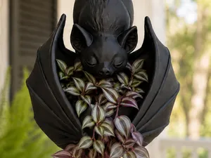 Cute Bat Hanging Planter