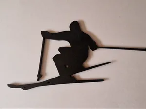 DECORAZIONE MURALE SCIATORE IN SALTO
