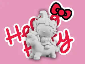 Hello Kitty Riding a Horse – Cute Figurine