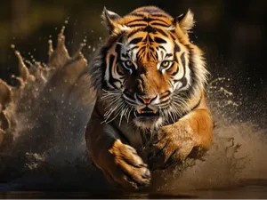 Tiger Coloured Hueforge