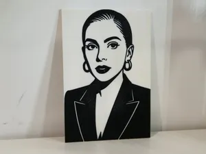 Lady Gaga – 2D Two-Color Portrait Wall Art