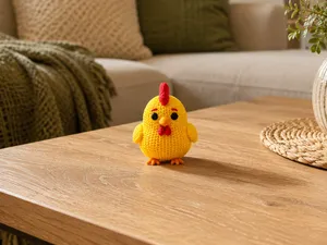 Gestricktes Huhn