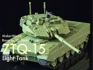 ZTQ-15 Light Tank with Movable Wheel 1/35 China