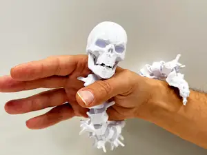 Articulated Halloween Spine and Skull