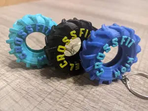 CROSSFIT wheel keychain
