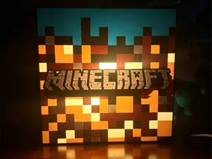 我的世界 MINECRAFT 草方块 装饰灯 