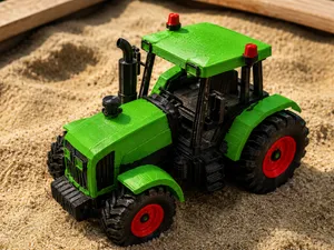 Traktor skalierbares mehrfarbiges Dekoobjekt