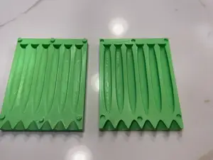 generic soft bait mold with point up tail