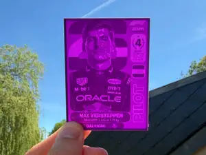 Max Verstappen Driver Card Panini Style Edition