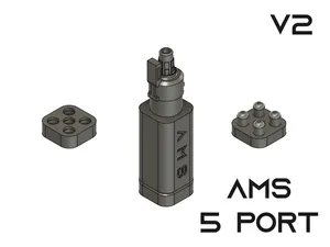 A1/A1Mini AMS Lite 5 Port Hub (V2)