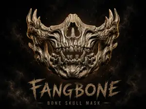 Fangbone Skull Mask