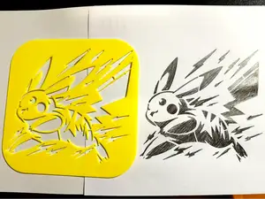 Pikachu Stencils Galore