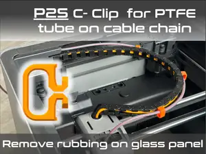 P2S No-Rub C-Clips (PTFE tube on cable chain)