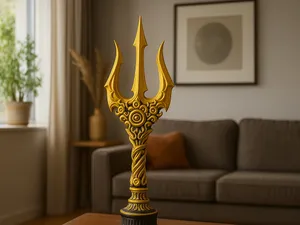 tridente di Poseidone - modello decorativo