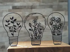 Flowers in bulb with stand