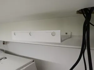 shelf under table