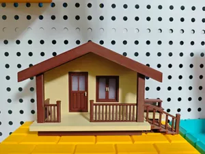 斜顶小屋檐廊模型1:64