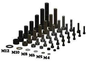 Modular Metric Screw & Nut Set (M4–M12)