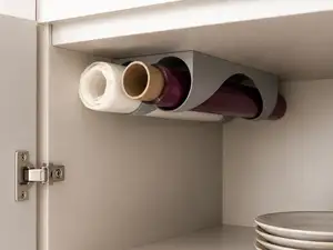 Multi-roll kitchen storage rack Ø45mm