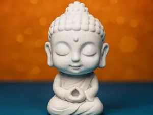 Cute Little Buddha - Praying Meditation Nirvana