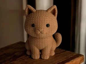 Cute Knitted Cat