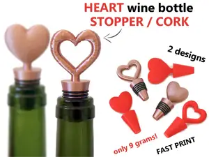 Heart Wine Bottle Stopper / Cork