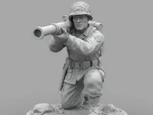 WW2 Bazooka Soldier - 28mm Wargame/Tabletop