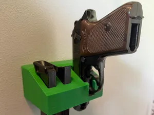 Walther PPK- Magnetische Waffenschrank Halterung