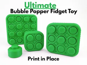 Ultimate Bubble Popper Fidget Toy (Print in Place)