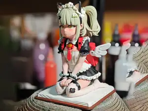 《绝区零》千夏 坐姿  可爱 女仆装 手办 高18cm 已分件 易上色 多色打印 AMS