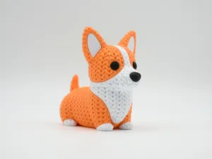 Knitted Corgi Dog
