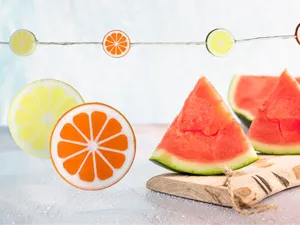 Zitrus‑Girlande – Orange & Zitrone