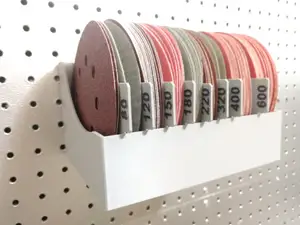 5-inch (125mm) Sanding Disc Organizer for Pegboard