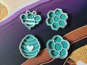 Bee Flower Honeycomb Cookie Cutter Baking Shape