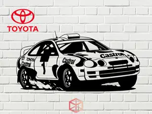 TOYOTA CELICA WRC RALLYE - 2D WALL ART