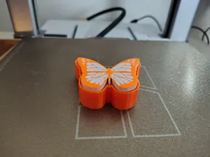 Butterfly Clicker Fidget Keychain