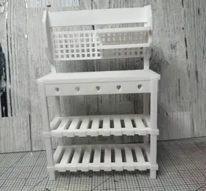Miniature Greenhouse Bench with shelf
