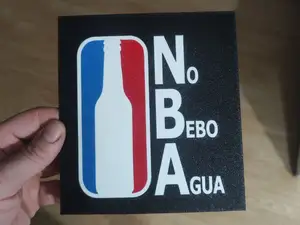 cartel NBA no bebo agua