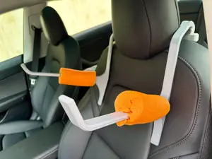 Seat-Mounted Upper Body Support for Long Drives