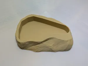 Low Poly Rock Water/Food Dish - Scaleable