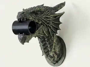 The Guardian Dragon:Functional Drapery Rod Bracket