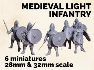 Medieval light infantry unit