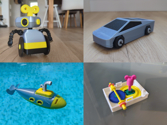 Wind-Up Box Add-On | Move Any 3D Print!
