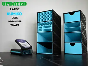 Large Kumiko Desk Organizer Tower