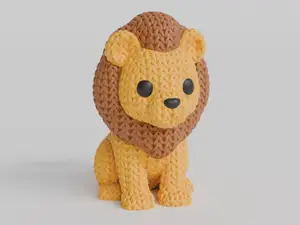 Knitted Lion