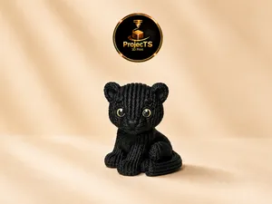Gestrickter Panther